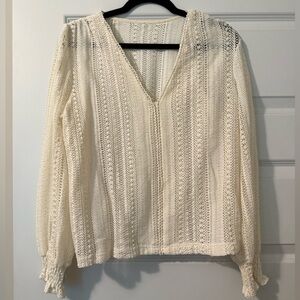NWOT Cream Woven Blouse